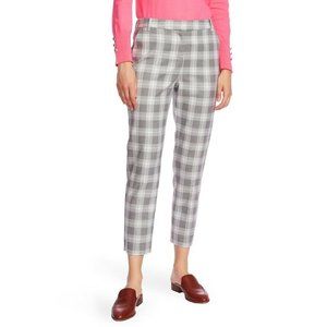 Court & Rowe Flat Front Shadow Plaid Trousers Gray